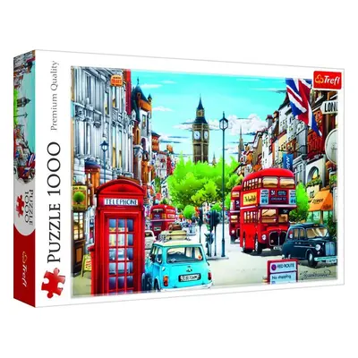 Trefl Puzzle Londýnská ulice / 1000 dílků