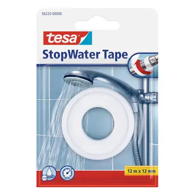 tesa instalatérská teflonová izolační páska do závitu, 12 m x 12 mm, PTFE, bílá