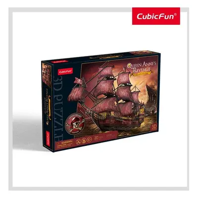 Puzzle 3D LED - Queen Anne´s Revenge 293 dílků - Gelli