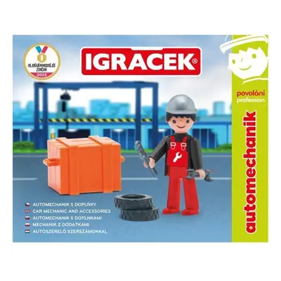 Igráček Automechanik - figurka s nářadím