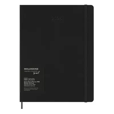 Moleskine Smart zápisník PRO 2025 černý XL, tvrdý