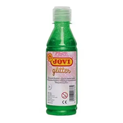 JOVI temperová barva glittrová 250 ml v lahvi zelená