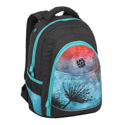 Bagmaster Studentský batoh DIGITAL 9 A BLUE/RED/BLACK