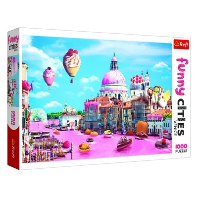 Trefl Puzzle Legrační města - Sladké Benátky / 1000 dílků - Taf Toys