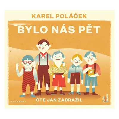 Bylo nás pět - CDmp3 (Čte Jan Zadražil) - Karel Poláček