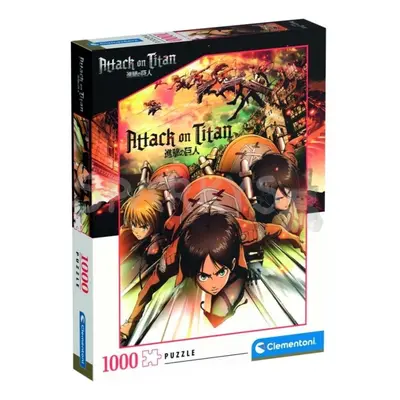 Clementoni Puzzle Anime Collection: Attack on Titan 1000 dílků - Play Go