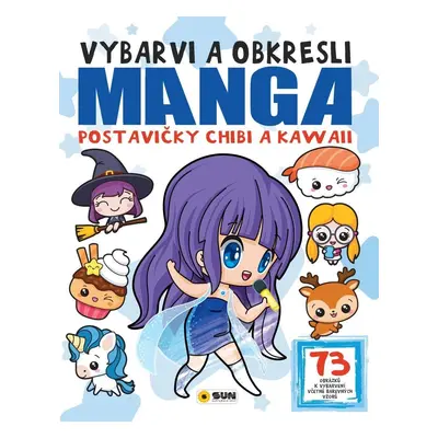 Vybarvi a obkresl - Manga postavičky Chibi a Kawai - různí