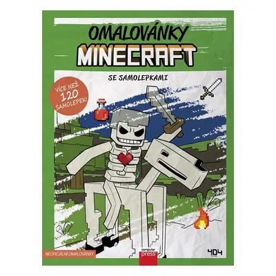 Omalovánky Minecraft se samolepkami - kolektiv.