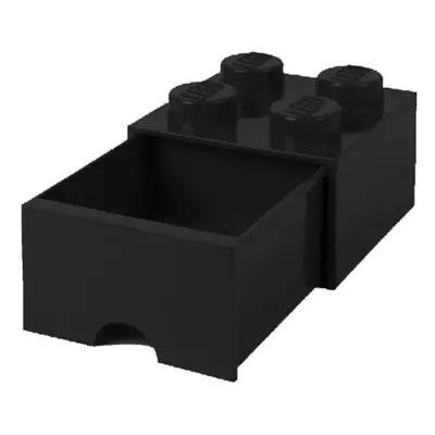 Úložný box LEGO s šuplíkem 4 - černý