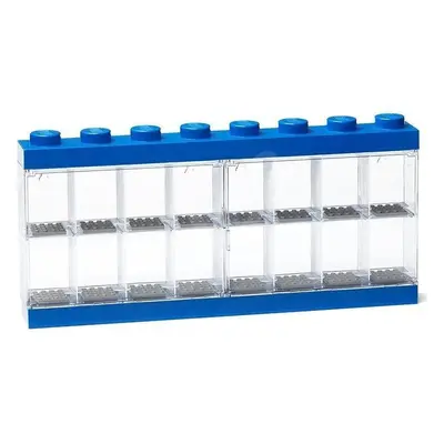 Sběratelská skříňka LEGO na 16 minifigurek - modrá, 1. vydání