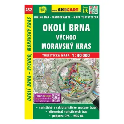 SC 452 Okolí Brna východ, Moravský kras 1:40 000