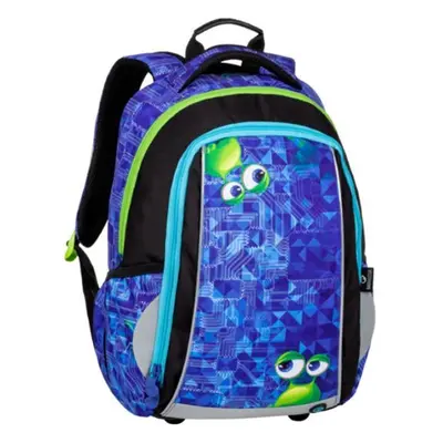 Bagmaster Studentský batoh MARK 20 B BLUE/GREEN/BLACK