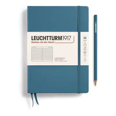 Leuchtturm1917 Zápisník Stone Blue Medium A5 linkovaný