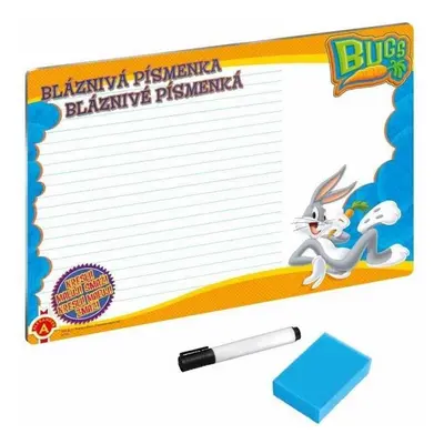 Bugs Bunny Bláznivá písmenka - Stírací tabulka