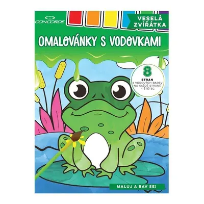 Concorde Omalovánky s vodovkami - Veselá zvířátka A4