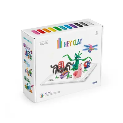 Hey Clay Kreativní modelovací sada - Brouci (18 ks modelíny) - TM Toys