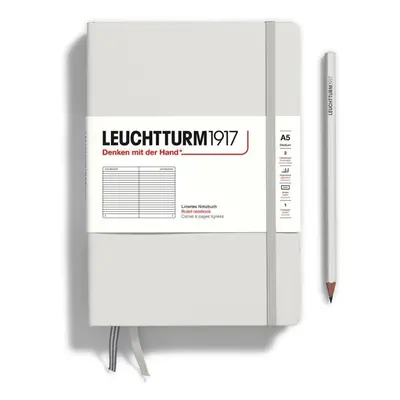 Leuchtturm1917 Zápisník Light Grey Medium A5 linkovaný