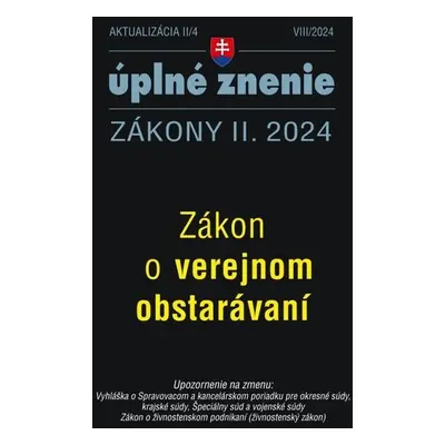 Aktualizácia II/4 2024 – Verejné obstarávanie