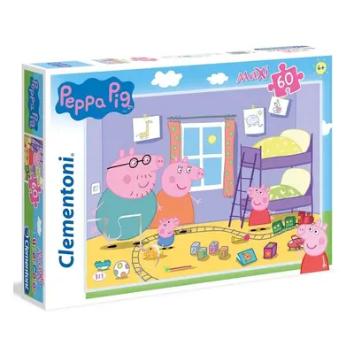 Clementoni Puzzle Maxi Prasátko Peppa / 60 dílků - Clementoni