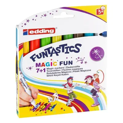 Edding Dětské fixy Funtastics Magic Fun 13, sada 8 barev pro menší děti