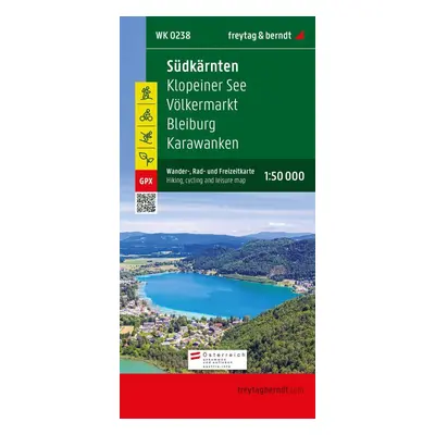 WK 0238 Jižní Korutany 1:50 000 / turistická, cyklistická a rekreační mapa