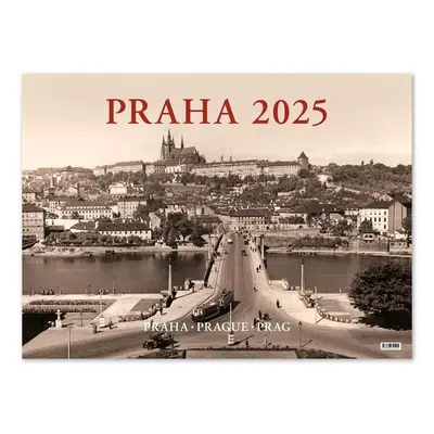 Kalendář 2025 Praha historická - nástěnný