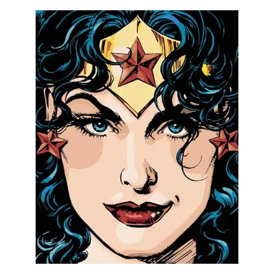 Malování podle čísel 40 x 50 cm Wonder Woman - PREBAL KOMIKSU