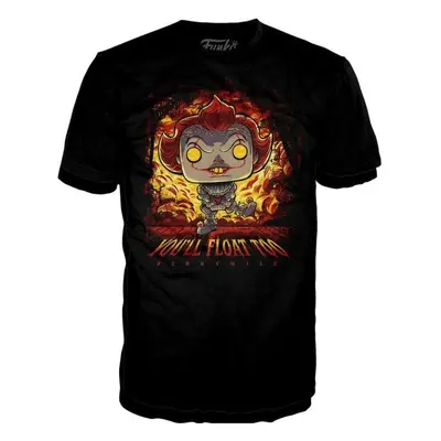 Funko POP Tee: Pennywise - You will float too (velikost L)