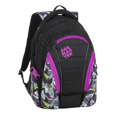 Bagmaster Studentský batoh BAG 9 B PURPLE/GREEN/BLACK