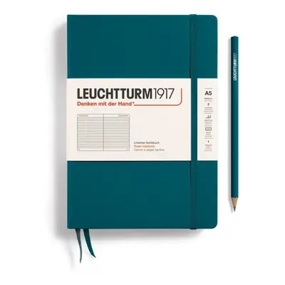 Leuchtturm1917 Zápisník Pacific Green Medium A5 linkovaný