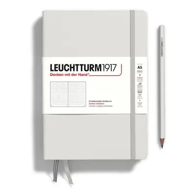 Leuchtturm1917 Zápisník Light Grey Medium A5 tečkovaný