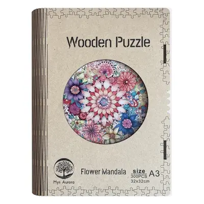 Dřevěné puzzle/Flower Mandala A3 - Emitex