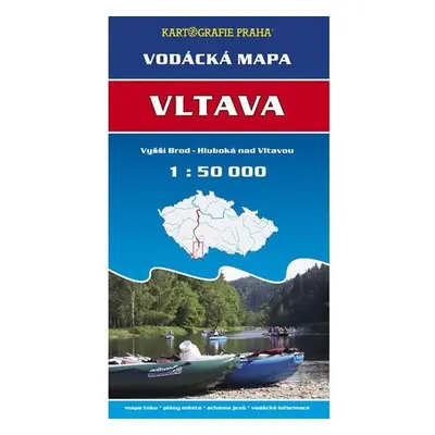 Vodácká mapa - Vltava/Vyšší Brod - Hluboká nad Vltavou/1:50 tis.