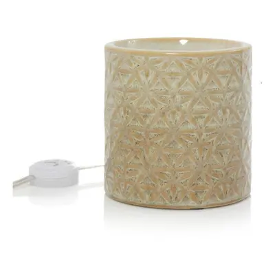 YANKEE CANDLE Aromalampa Scenterpiece Belmont Lattice Glazed Ceramic