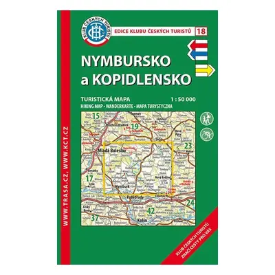 KČT 18 Nymbursko a Kopidlnsko 1:50T Turistická mapa