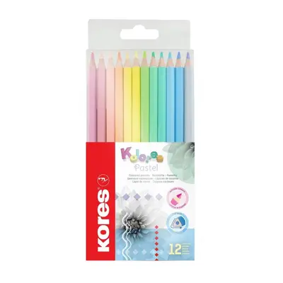 Kores Kolores Pastel trojhranné pastelky 12 barev