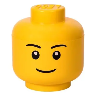 Úložný box LEGO hlava (velikost L) - chlapec