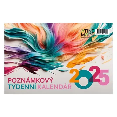 Kalendář 2025 Poznámkový velký, stolní, týdenní, 225 x 150 mm