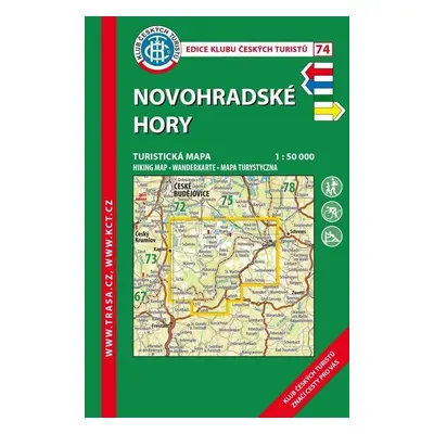 KČT 74 Novohradské hory 1:50 000 / Turistická mapa