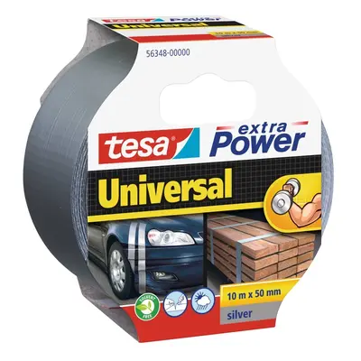 tesa opravná páska Extra Power Universal, 10 m x 50 mm, textilní, silně lepicí, stříbrná