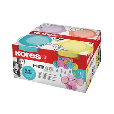 Kores Sada Magik Clay Pastel lehká modelovací hmota 40 g