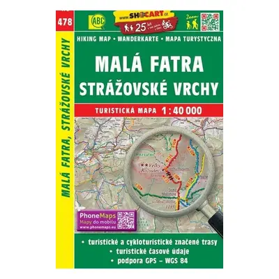 SC 478 Malá Fatra, Strážovské vrchy 1:40 000