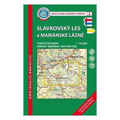 KČT 2 Slavkovský les a Mariánské Lázně 1:50 000/turistická mapa, 9. vydání