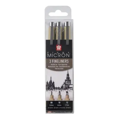 Sakura Sada Pigma Micron Black 3 ks