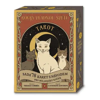 Kočky vládnou světu – TAROT / Sada 78 karet s návodem pro milovníky koček - Catherine Davidson