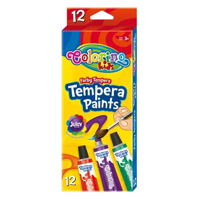 Colorino temperové barvy, tuba, 12 ml, 12 barev