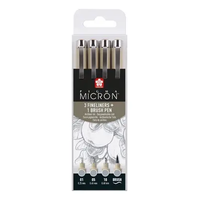 Sakura Sada Pigma Micron Light Cool Gray 4 ks