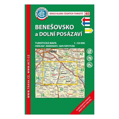 KČT 40 Benešovsko,dolní Posázaví 1: 50 000 / 9.vydání 2022