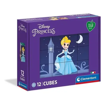 Play For Future Obrázkové kostky Disney princezny, 12 kostek