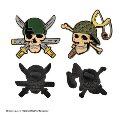 One Piece Set odznaků 2 ks - Zoro & Usopp